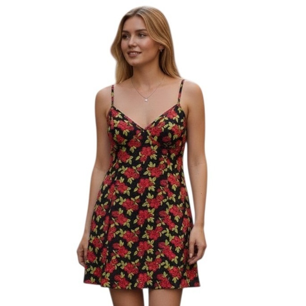 Y2k Urban Outfitters Babydoll Floral Womens size XS Whimsigoth Fairygrunge Dress